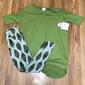 LuLaRoe Size XXS Irma With Matching OS Leggings